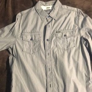 Buffalo David Bitton Grey Button Down Shirt